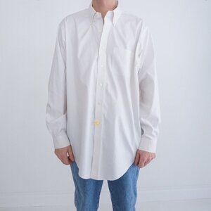 Brooks Brothers White Button-Down Dress Shirt